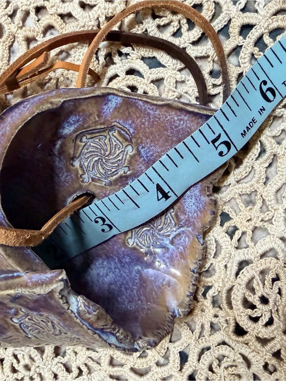 Signed Handmade Ceramic Wall Pocket‎ Vase Boho Rustic Decor